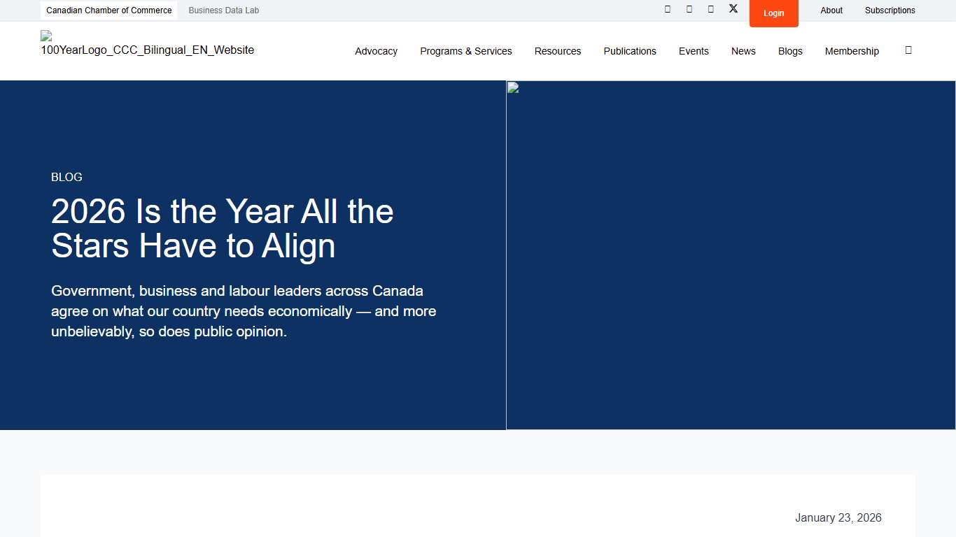 2026 Is the Year All the Stars Have to Align - Canadian Chamber of Commerce